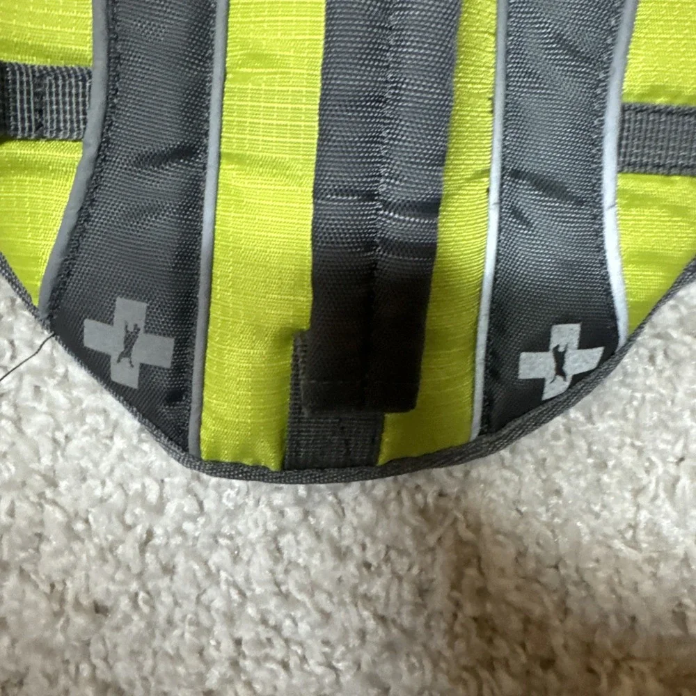 Top Paw Yellow Green Neoprene Dog Life Jacket Size X small 5-15 LBS‎
